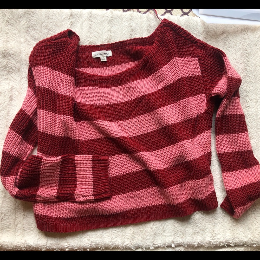 Striped light sweater